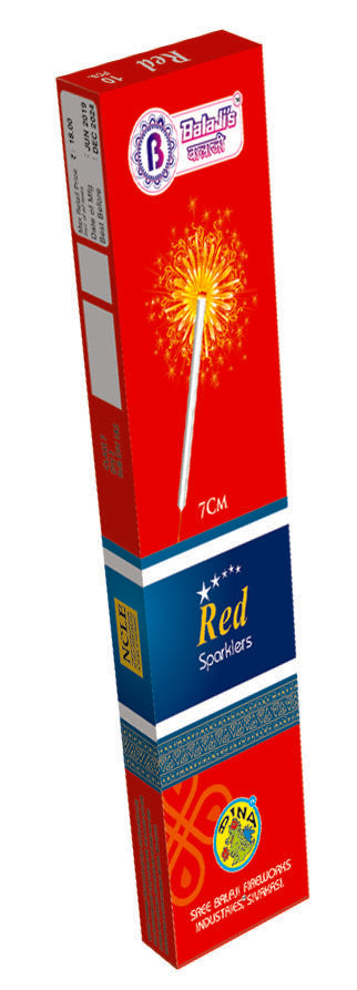7 cm Red Sparklers